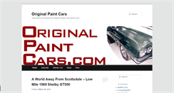 Desktop Screenshot of originalpaintcars.com